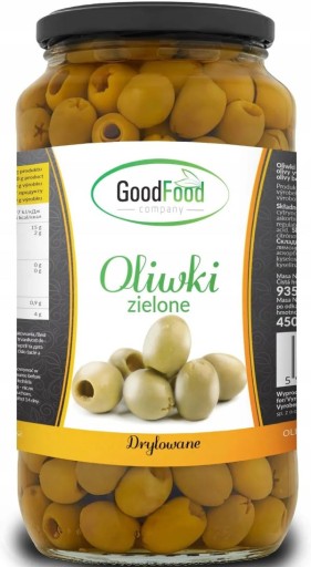 GoodFood zelené olivy bez kôstky 935 g