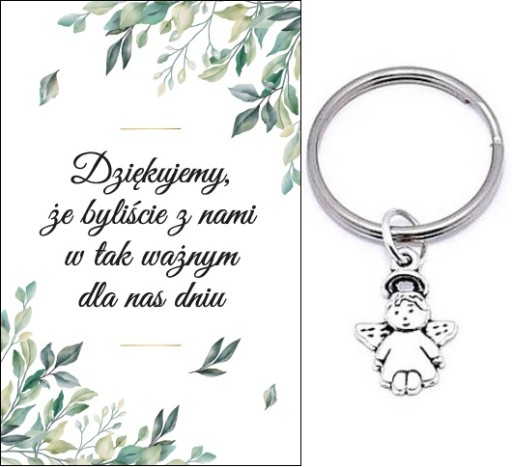 ĎAKUJEME HOSTOM DARČEK SVADOBNÝ ANJEL KĽÚČOVKA SPOMIENKY
