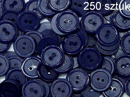 PLASTOVÉ GOMBÍKY 20 mm, námornícka modrá, balenie 250 ks.