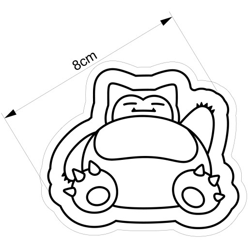 Vykrajovač na sušienky Pokemon Snorlax 1 8 cm