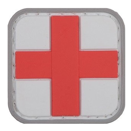3D NÁPLATA MEDIC MEDIC CROSS GFC ČERVENÁ
