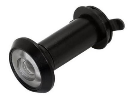 Dverový priezor 14mm čierny, rozsah hrúbok. 35-60