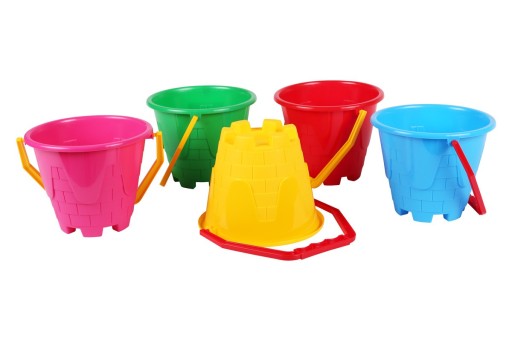 Vedro piesková veža na pláži pieskovisko Technok Mix farieb