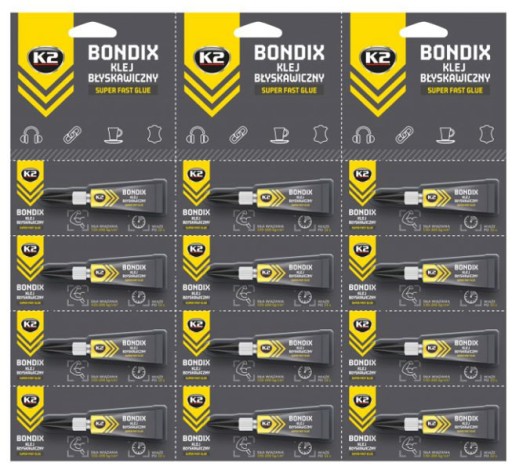K2 BONDIX SUPER FAST Rýchloschnúce lepidlo 3g B1000
