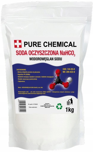 Sóda bikarbóna ČISTÝ HYDRAUhličitan sodný 1 kg
