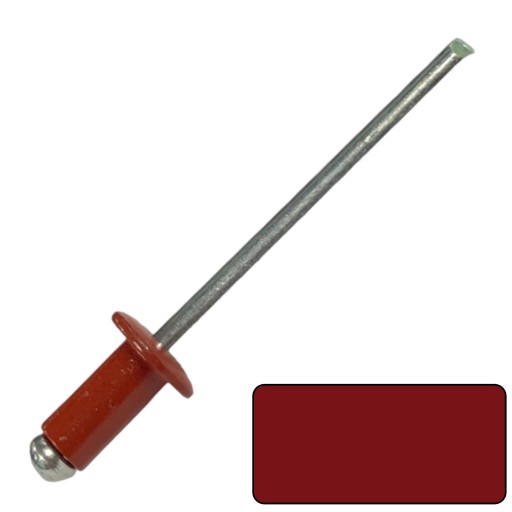 Slepé nity 4X10mm - FARBA RAL3011 - 10 KS