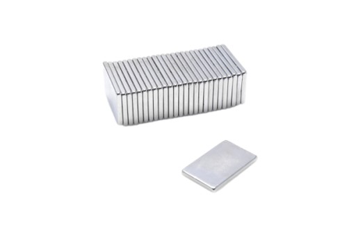 Neodymový tanierový magnet MPŁ 25x15x2 N38 5 ks.