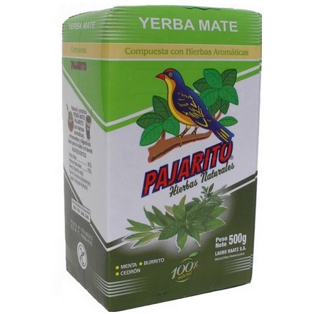 Yerba Mate Pajarito Hierbas Herbal Mint 500 g
