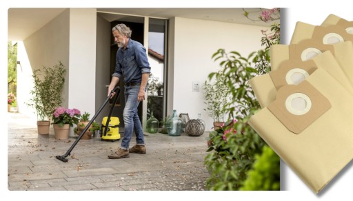KARCHER vrecko do vysávača 5 kusov papierové VRECKÁ HRUBÉ SILNÉ NÁHRADNÉ