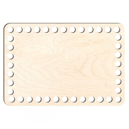 drevený základný košík dno 13x19cm obdĺžniková preglejka