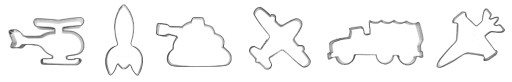 Otvorená forma na kľúč 6,8 cm - vykrajovačka
