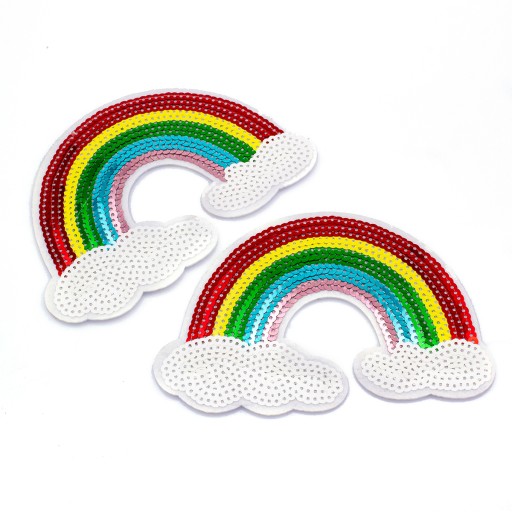 Termo náplasť s flitrami Rainbow 101x144x1,5mm 2ks