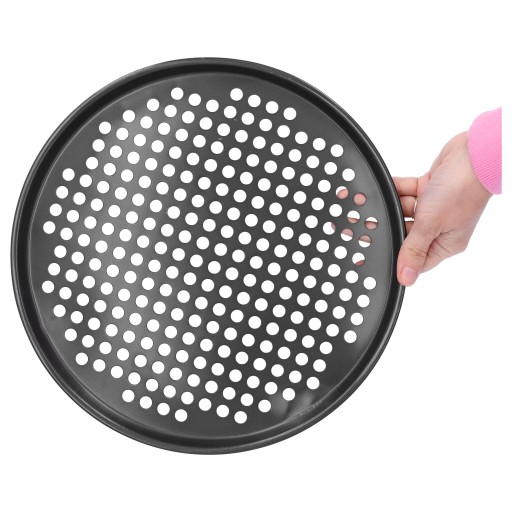 Plech na pečenie PIZZA TANIER 32 cm na torty, oceľový, nepriľnavý