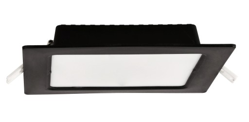 LED stropné svietidlo, zápustné, zápustné, 12W, 1200lm, 4000K, čierne