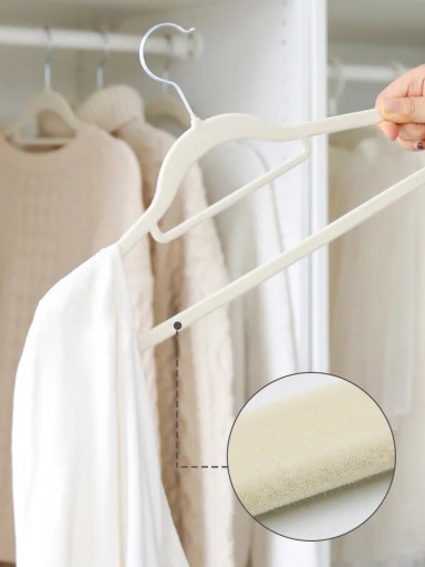 VELÚROVÉ VEŠIAKY NA OBLEČENIE do šatníka VELVET PREMIUM 20 ks