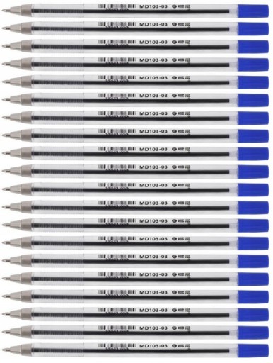 Guľôčkové pero MEMOBE 103 0,7mm modré TUBE 20 ks
