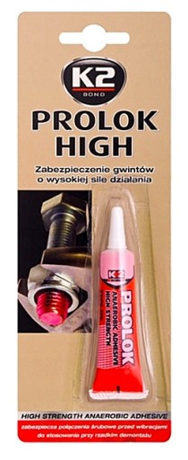 K5D12 K2 PROLOK VYSOKÝ SKRUTOVÝ ZAMYKAČ ČERVENÝ 6ML 0000-00