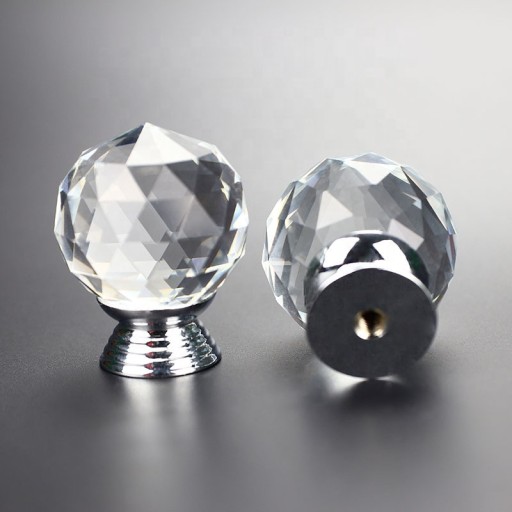 KRIŠTÁĽOVÝ NÁBYTOK Úchytka 30mm BLUE CRYSTAL glamour
