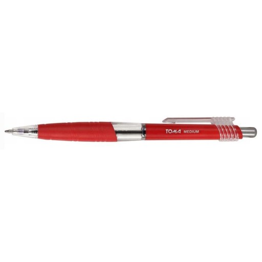 TOMA MEDIUM BALLPEN AUTOMATICKÝ ČERVENÝ OLEJOVÝ ATRAMENT