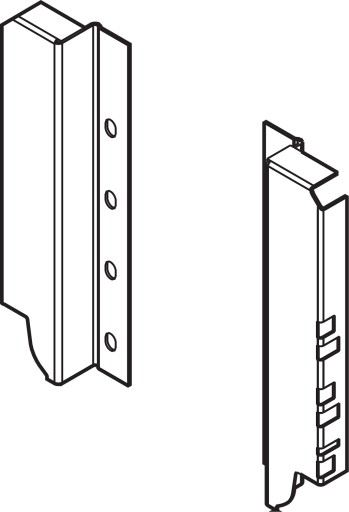 BLUM Z30C000S zadná montáž, šedá ANTARO