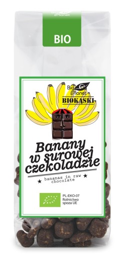 Banány v surovej čokoláde Bio 100 G - BIO PLANÉTA