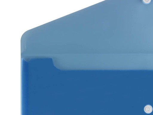 Obálkový priečinok s patentným zatváraním DL 21x11 PP modrý