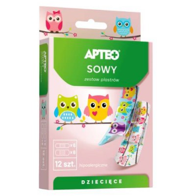 APTEO Detské nášivky - sovičky, 12 kusov