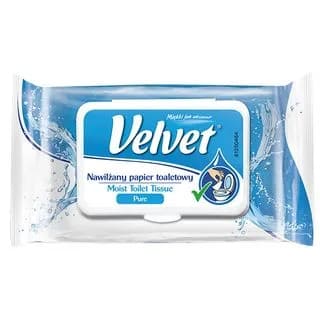 Vlhčený toaletný papier Velvet PURE 48 ks