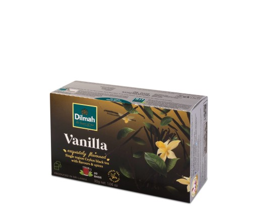 Dilmah čierny vanilkový čaj 20ks x 1,5g