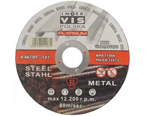 DISK 125X1,6mm NA REZANIE LIATINY KOVU