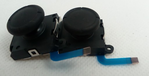 2 x JOYSTICK 3D ANALOGOVÝ OVLÁDAČ JOY-CON BLACK ROD