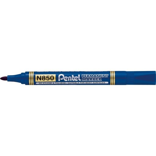 Permanentný popisovač Pentel N850 modrý s okrúhlym hrotom