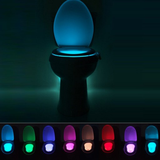 ZD68 RGB LED LAMPA PRE POHYBOVÝ SENZOR TOALET PRE POHODLIE NA WC