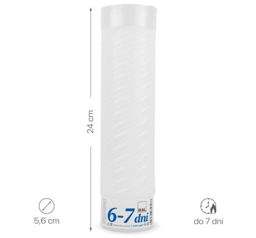 Vložka na sviečky 24 cm 6 - 7 dní T.240L Tradičná