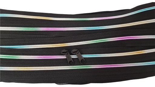 RAINBOW ZIPPER TAPE #3 (1m + 2 zipsy)