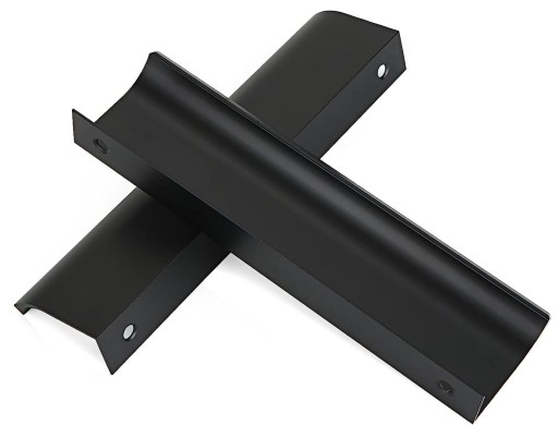 ÚCHYTKA NÁBYTKU 600mm HRANA MATNÁ ČIERNA MODERNÁ
