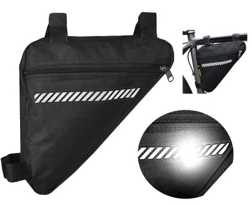 Ľahká taška na bicykel Ram 2L, reflexný zips