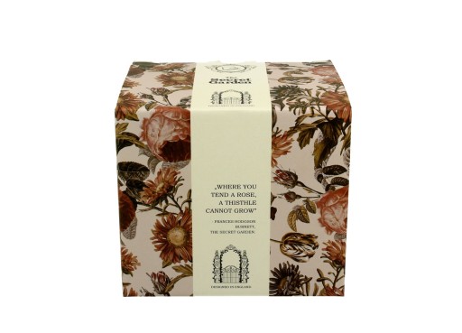 Porcelánový hrnček s kvetinovou nohou, 450 ml PIVOŇA v krabičke Secret Garden
