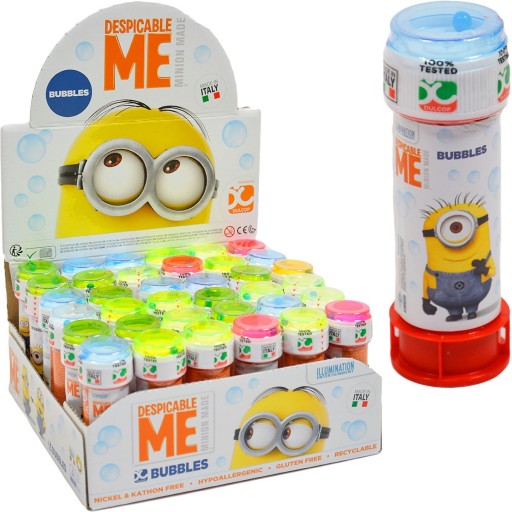 VEĽKÉ FAREBNÉ MYDLOVÉ BUBLINY PRE DETSKÝCH MINIONOV 60ML