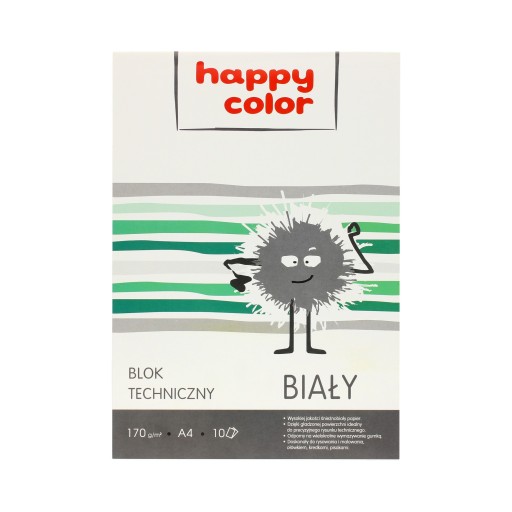 Technický blok A4/10 biely 170g Happy Color