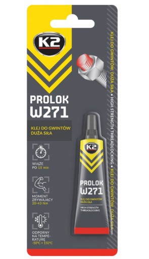 K2 PROLOK LEPIDLO NA Skrutkovacie závity STRONG RED 6ml