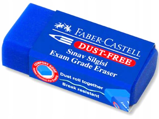 Univerzálna modrá bezprašná guma Faber-Castell FC187170