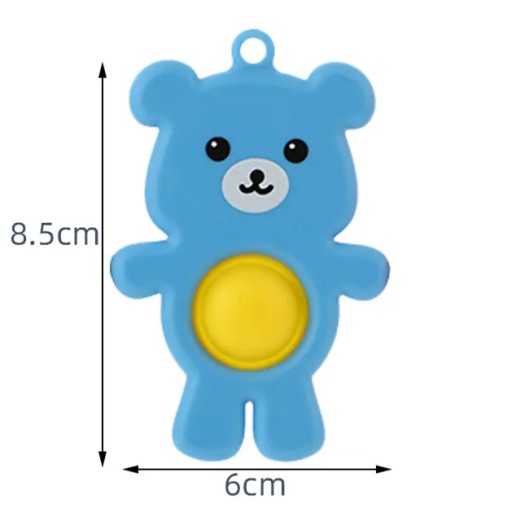 KEYRING SENSORY KEYRING ANTISTRESOVÝ POP IT MEDVEĎ MEDVEĎOVÝ PRÍvesok