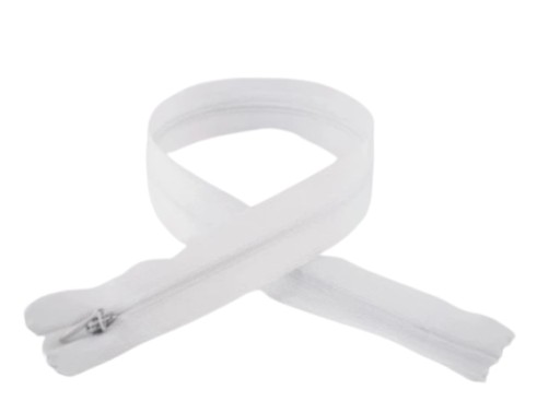 Zips, SAMOSTATNÝ Zips, KRYTÁ ČIPKA 20cm SVETLO SIVÁ
