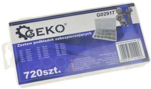 Sada bezpečnostných podložiek 720 ks. GEKO G0