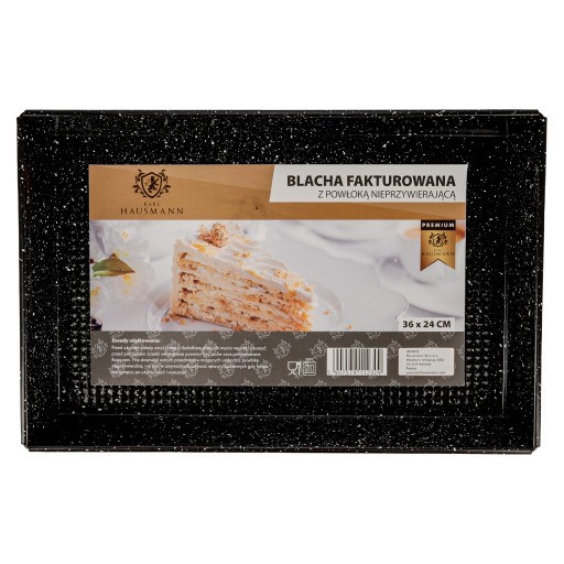 PLECH NA PEČENIE OBDŽNÍKOVÝ, VEĽKÝ, KLASICKÁ FORMA, ČIERNA