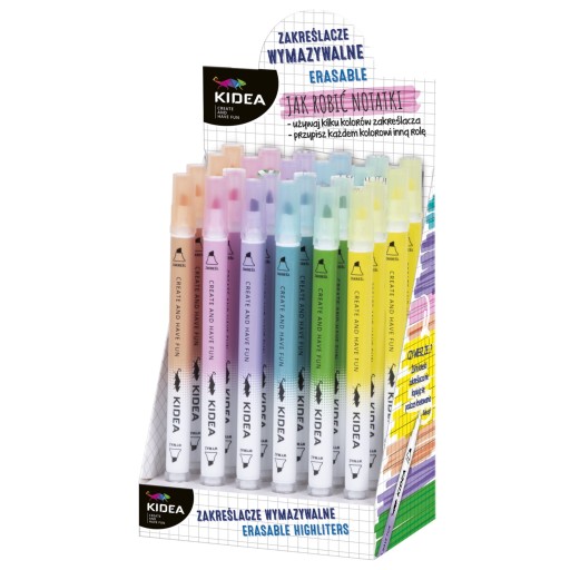 Kidea Erasable Pastel Highlighters 6 ks Pisa