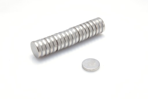 Neodymový magnet valcový MW 12x2 N38 10 ks.
