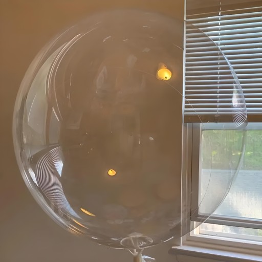 BALÓN BOBO, TRANSPARENTNÝ, bezfarebný, VEĽKÝ, XXL, 61 CM!!!