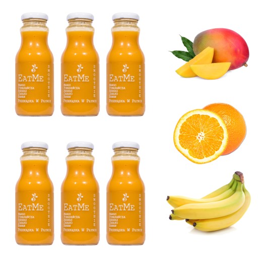 Smoothie mousse 100% mango banán pomaranč 240ml